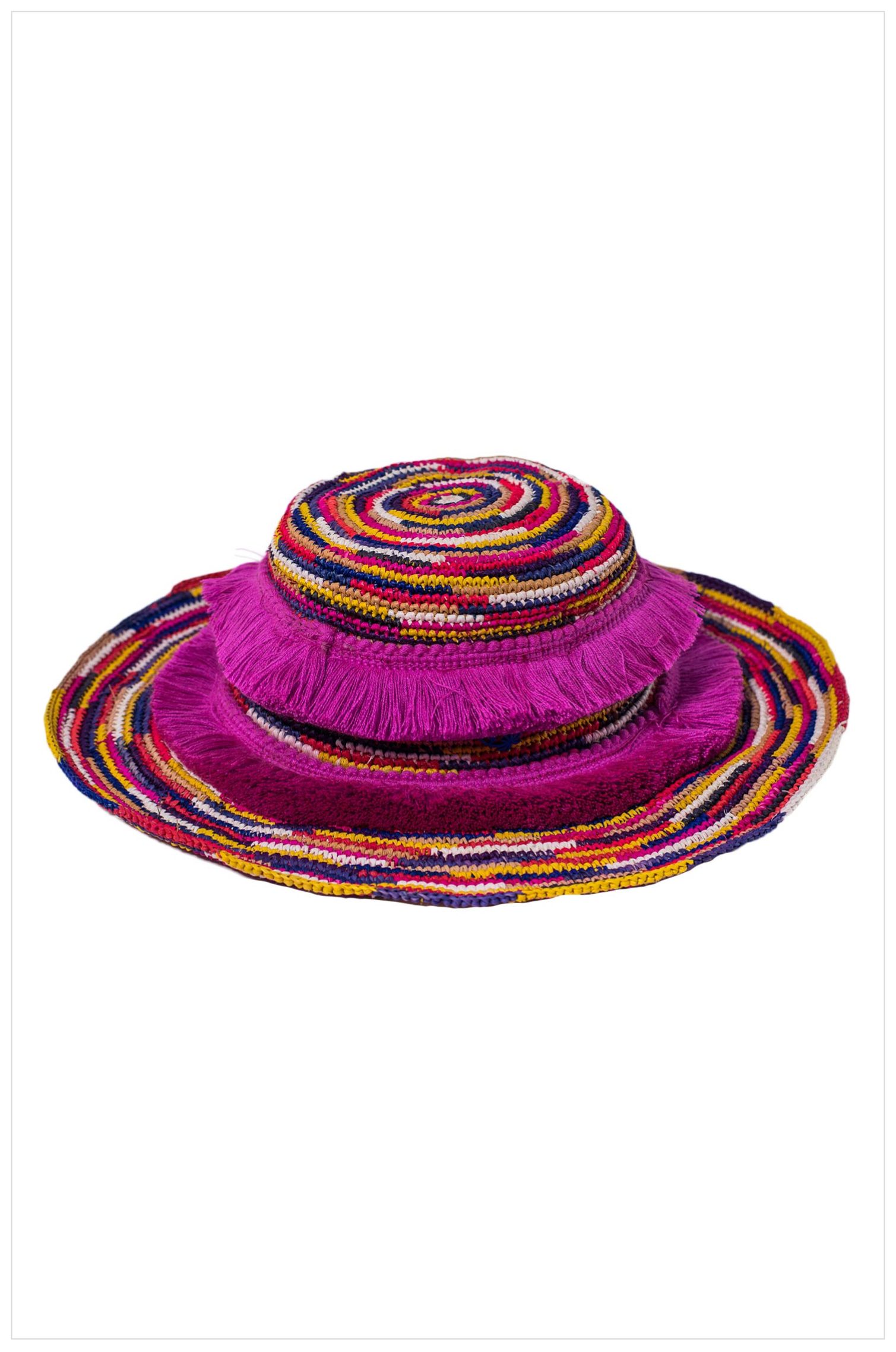 COLORFUL CAROUSEL PANAMA HAT