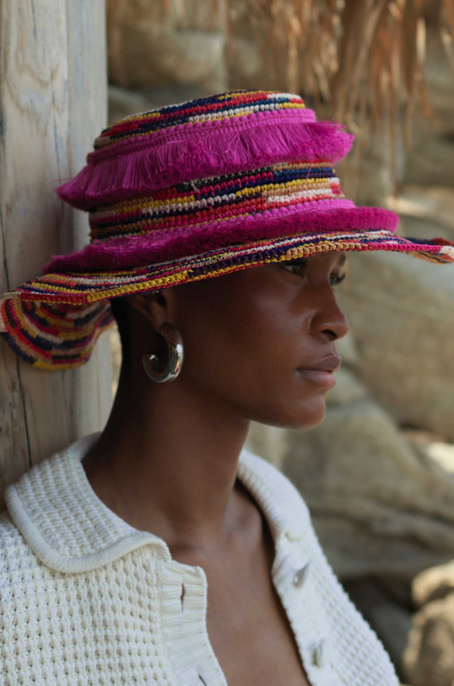 COLORFUL CAROUSEL PANAMA HAT