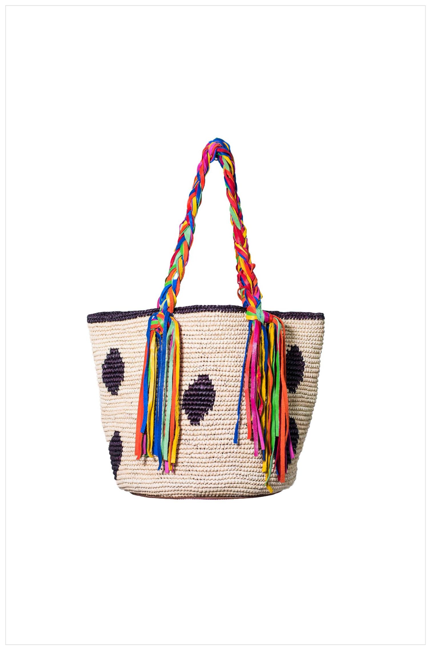 BRIGHT EYES CROCHET PANAMA BAG