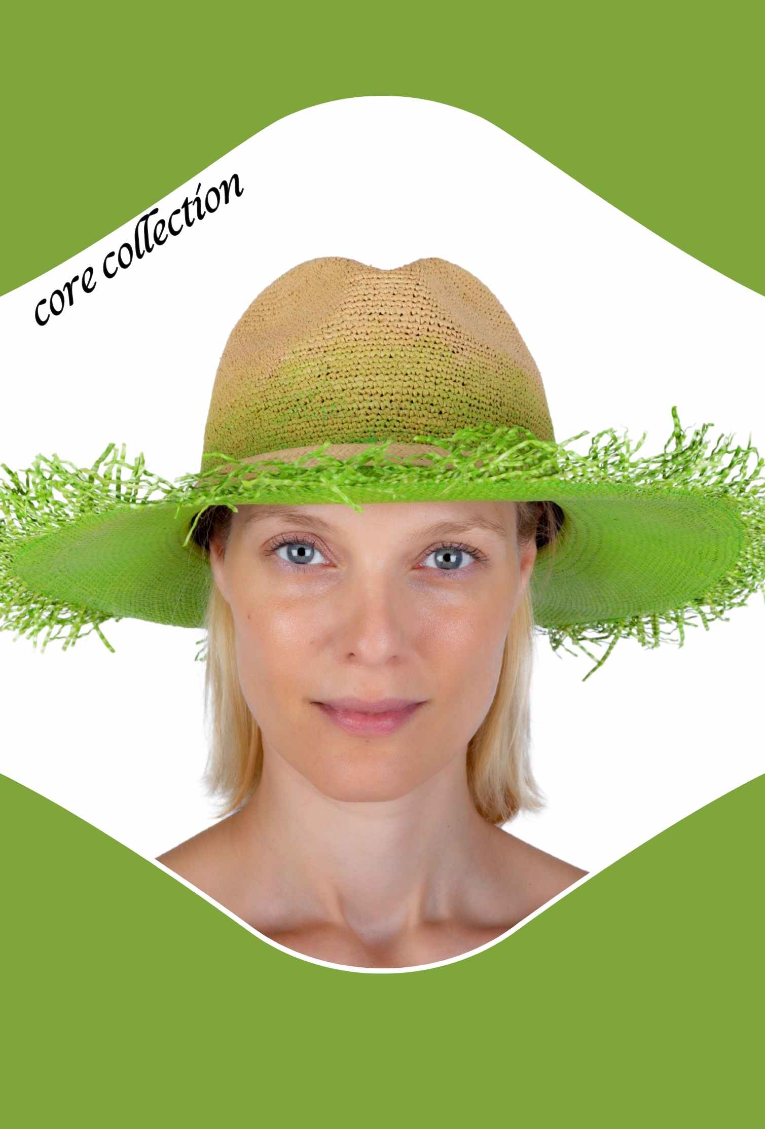 GREEN HERB PANAMA HAT