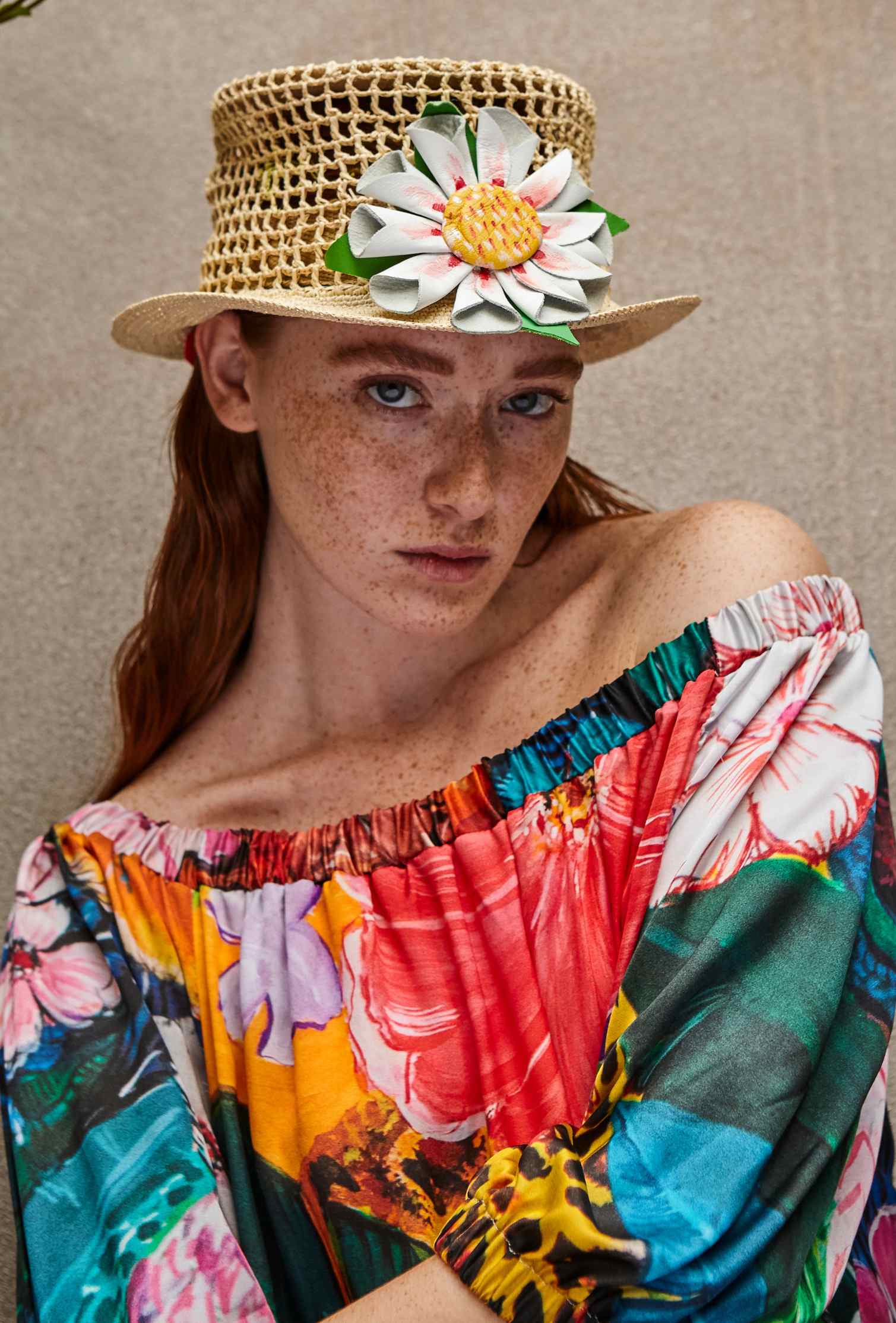 Fleur jungle crochet Panama hat