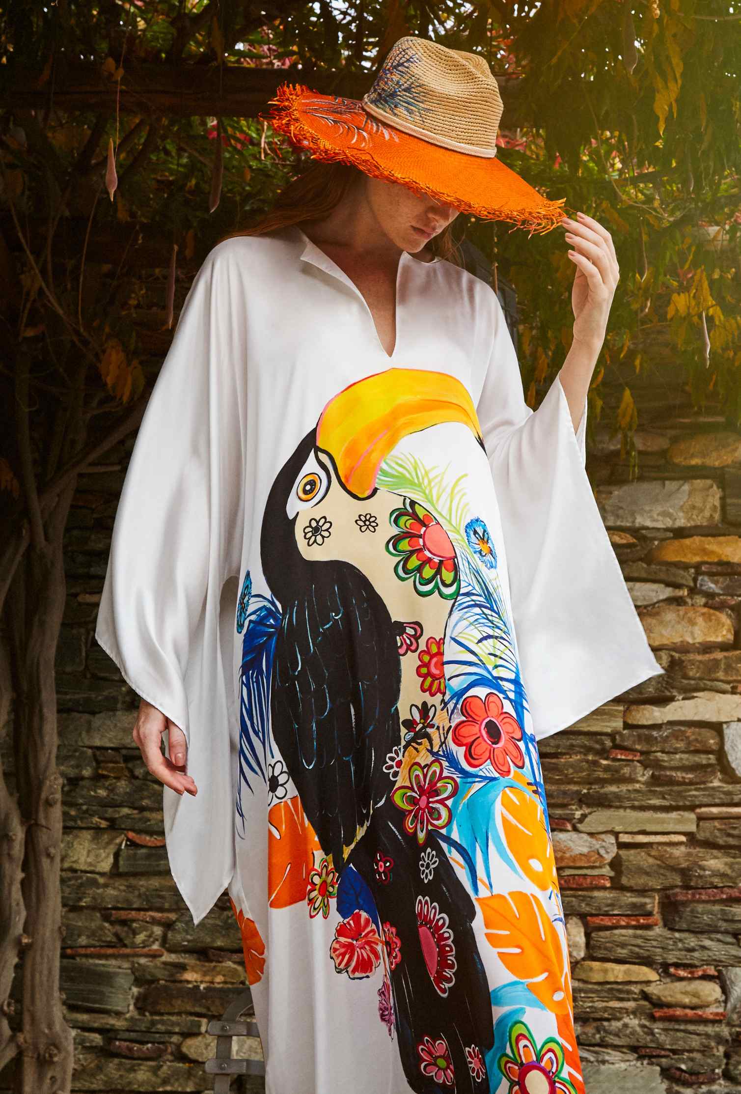 Toucan glow kaftan