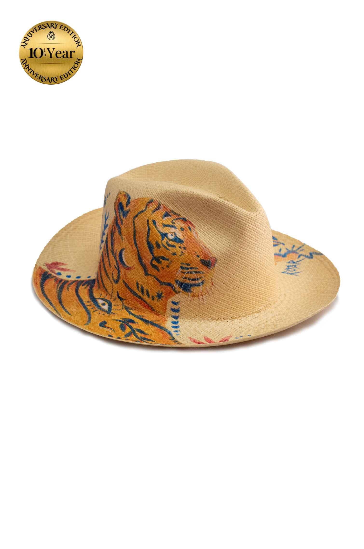 Tiger's gaze  Panama hat