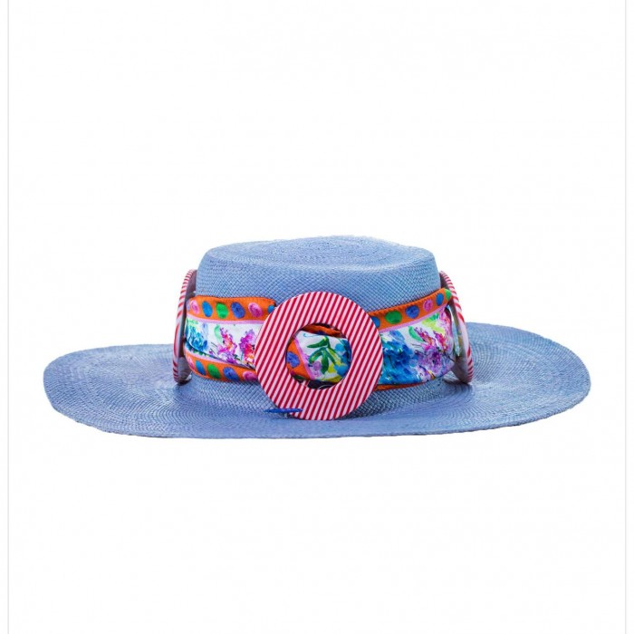 SUGAR FLOWER PANAMA HAT