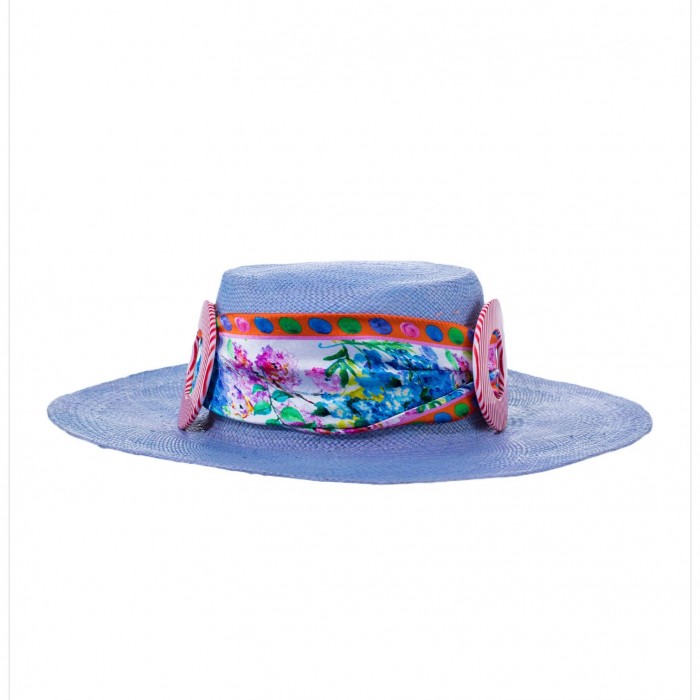 SUGAR FLOWER PANAMA HAT