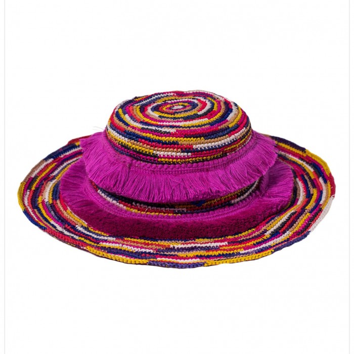 COLORFUL CAROUSEL PANAMA HAT