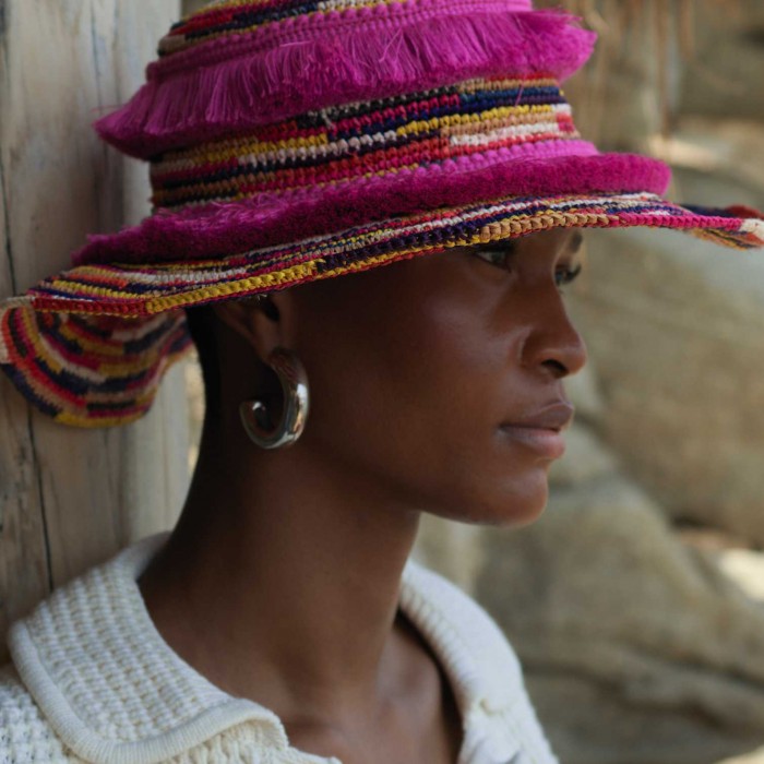 COLORFUL CAROUSEL PANAMA HAT