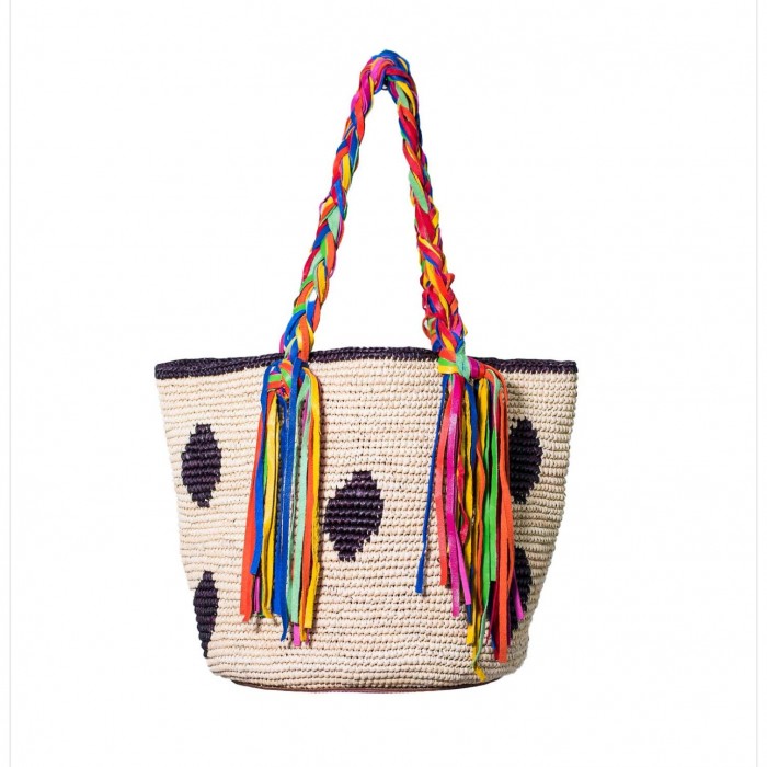 BRIGHT EYES CROCHET PANAMA BAG