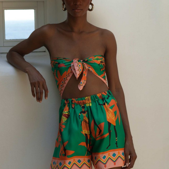 AFRICAN LADIES’ SILK SHORTS