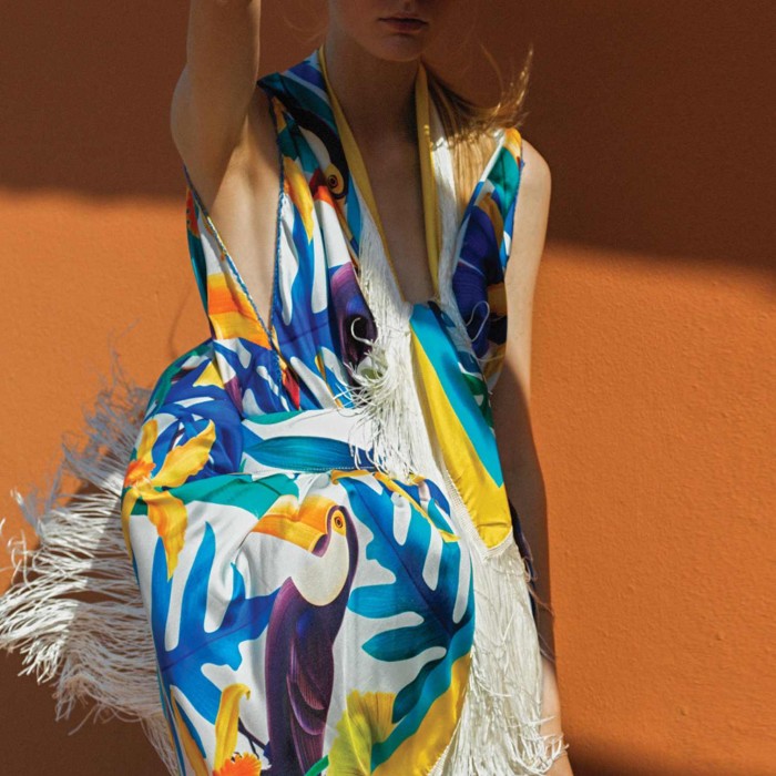 TOUCAN TWILL SILK SARONG