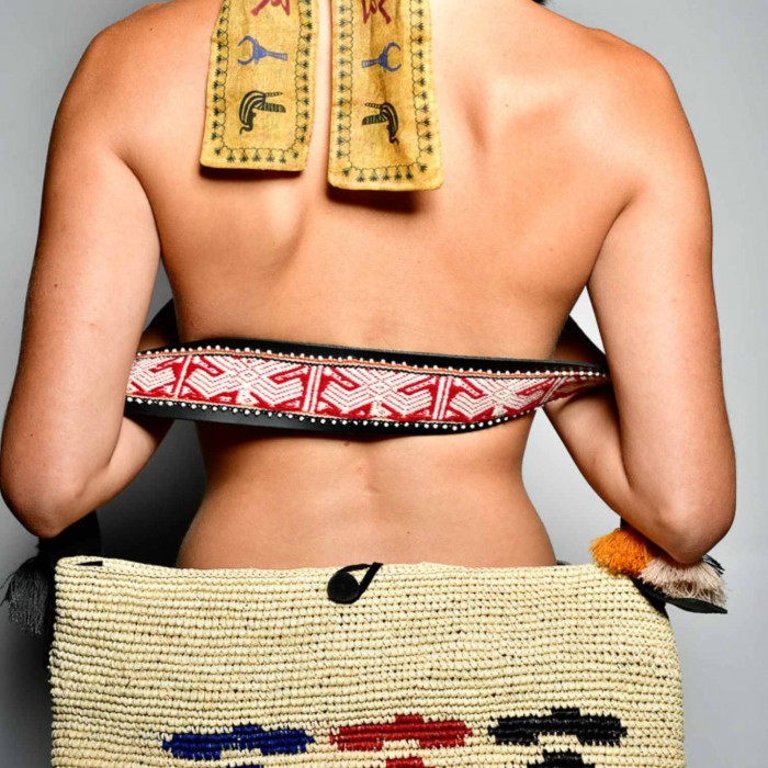 EGYPT LARGE CROCHET PANAMA BAG