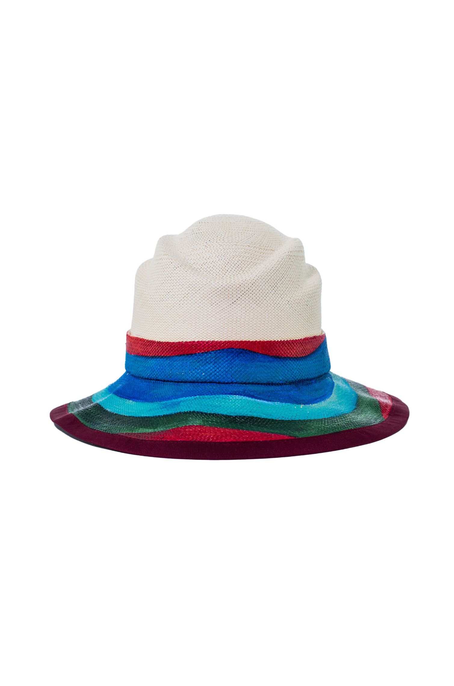 COLOR WAVES PANAMA HAT