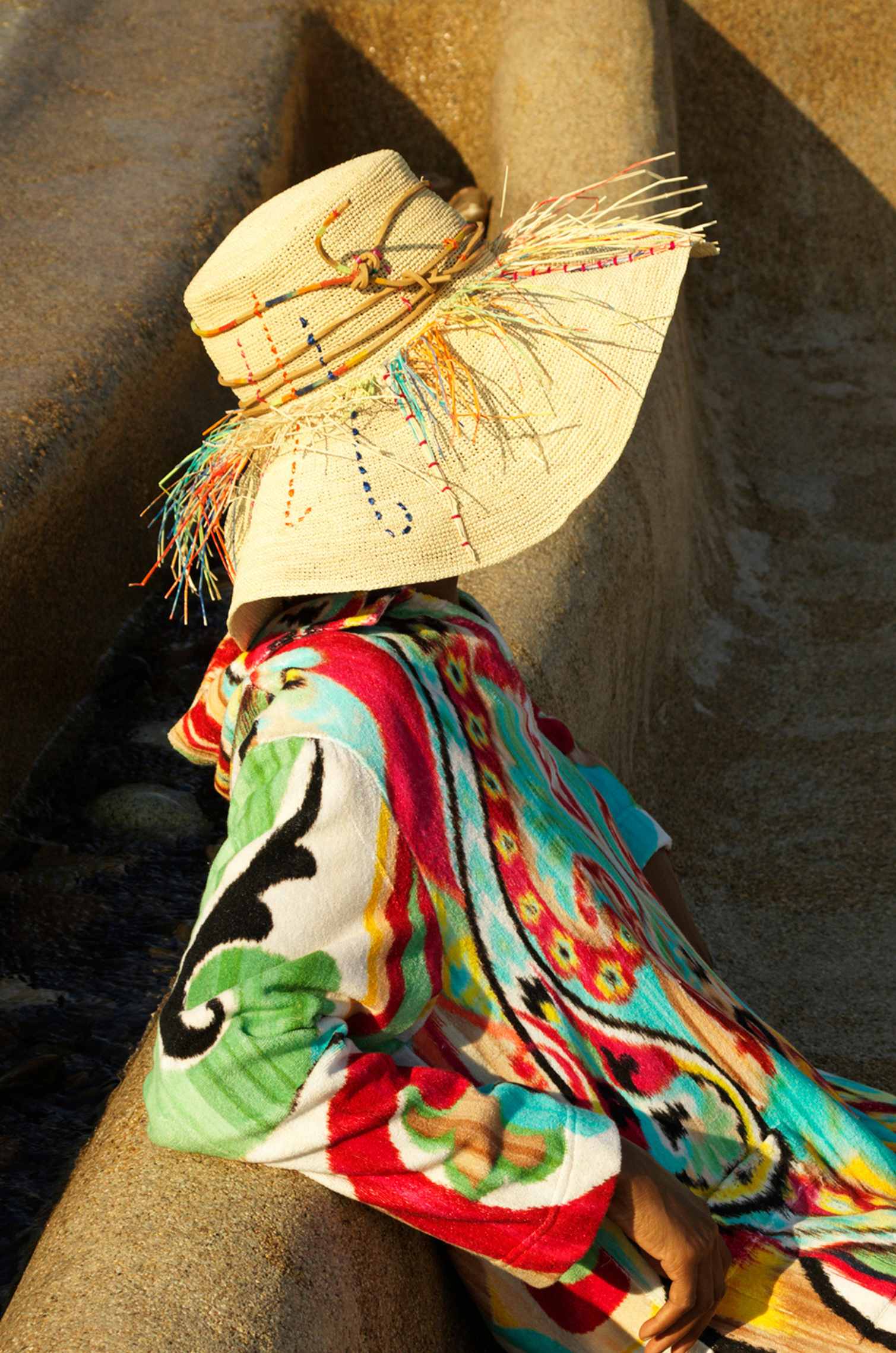 RAINBOW HAY PANAMA HAT