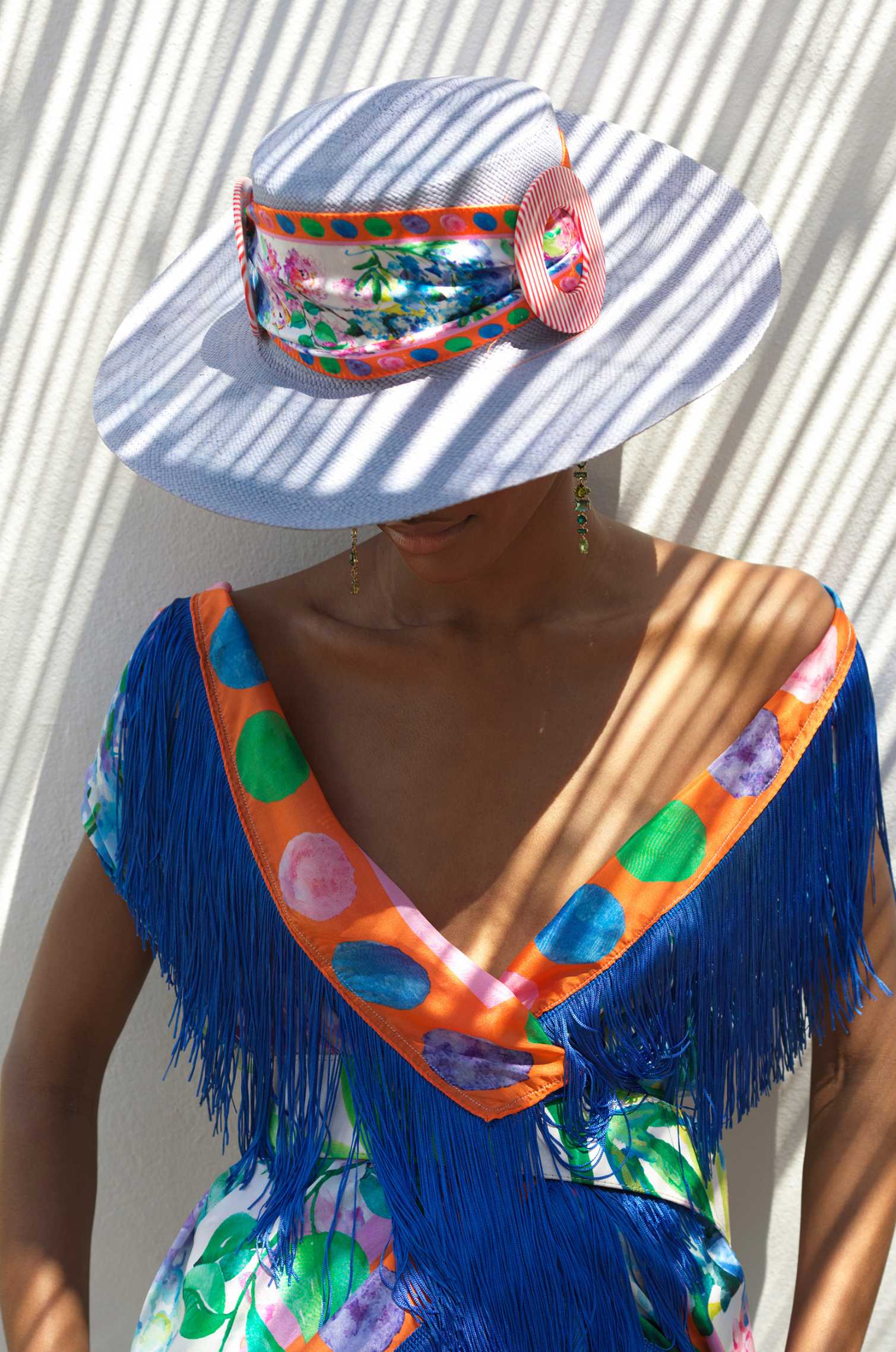 SUGAR FLOWER PANAMA HAT