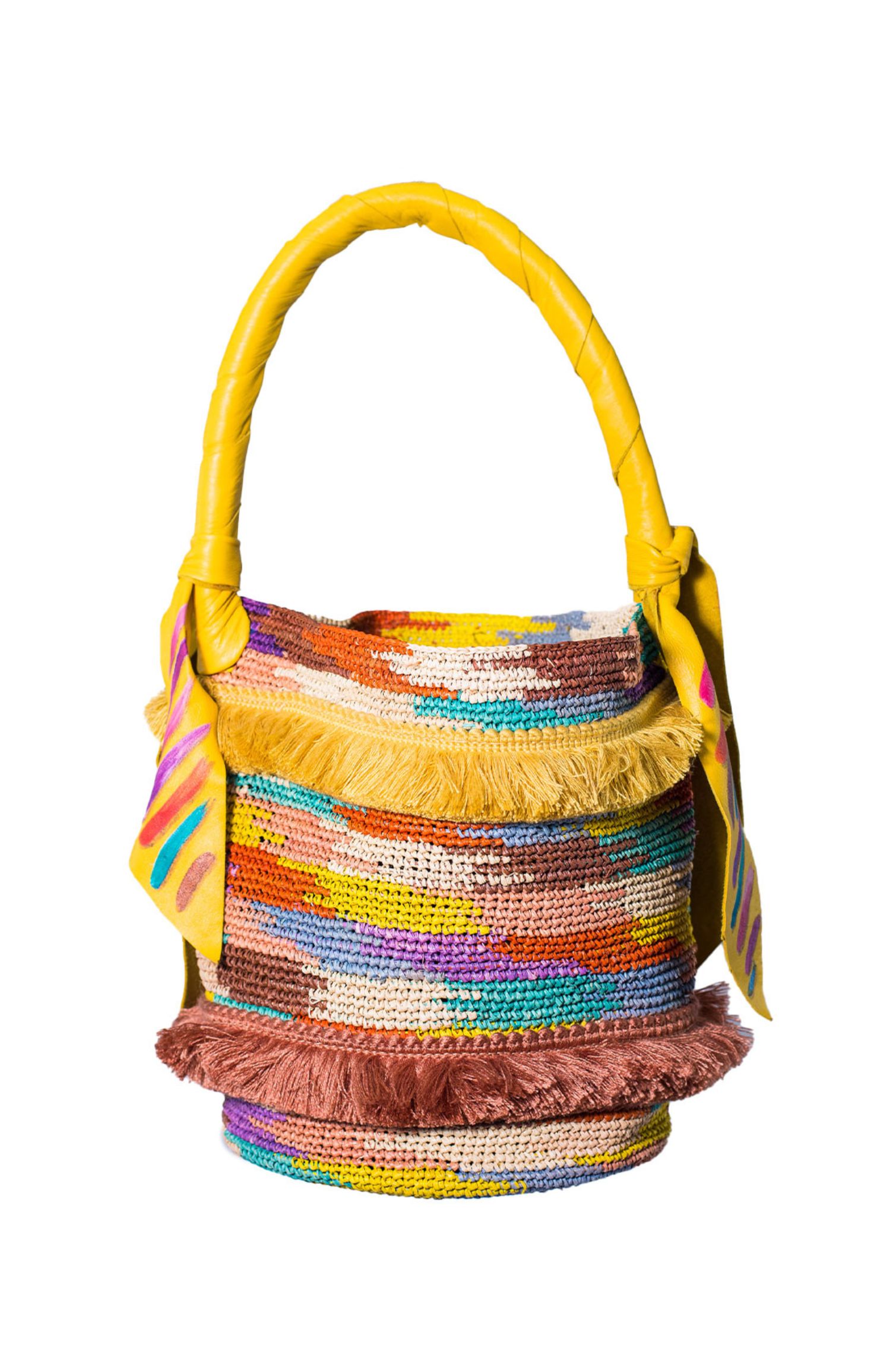 PICNIC BASKET CROCHET PANAMA BAG