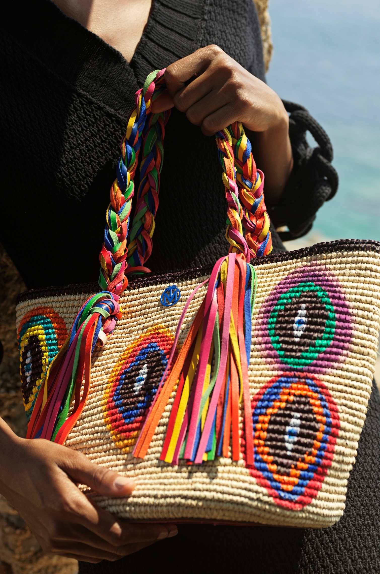 BRIGHT EYES CROCHET PANAMA BAG