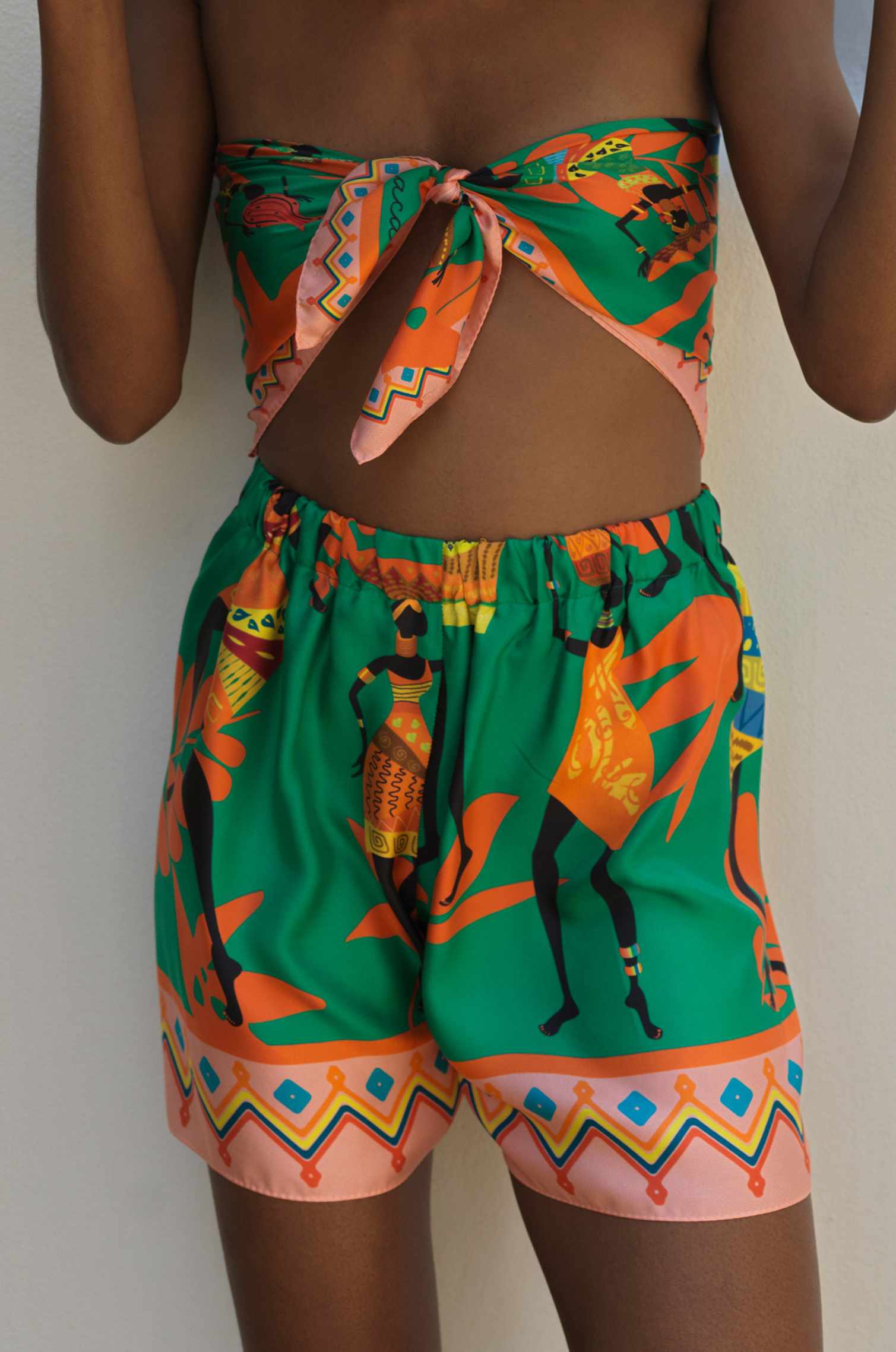 AFRICAN LADIES’ SILK SHORTS