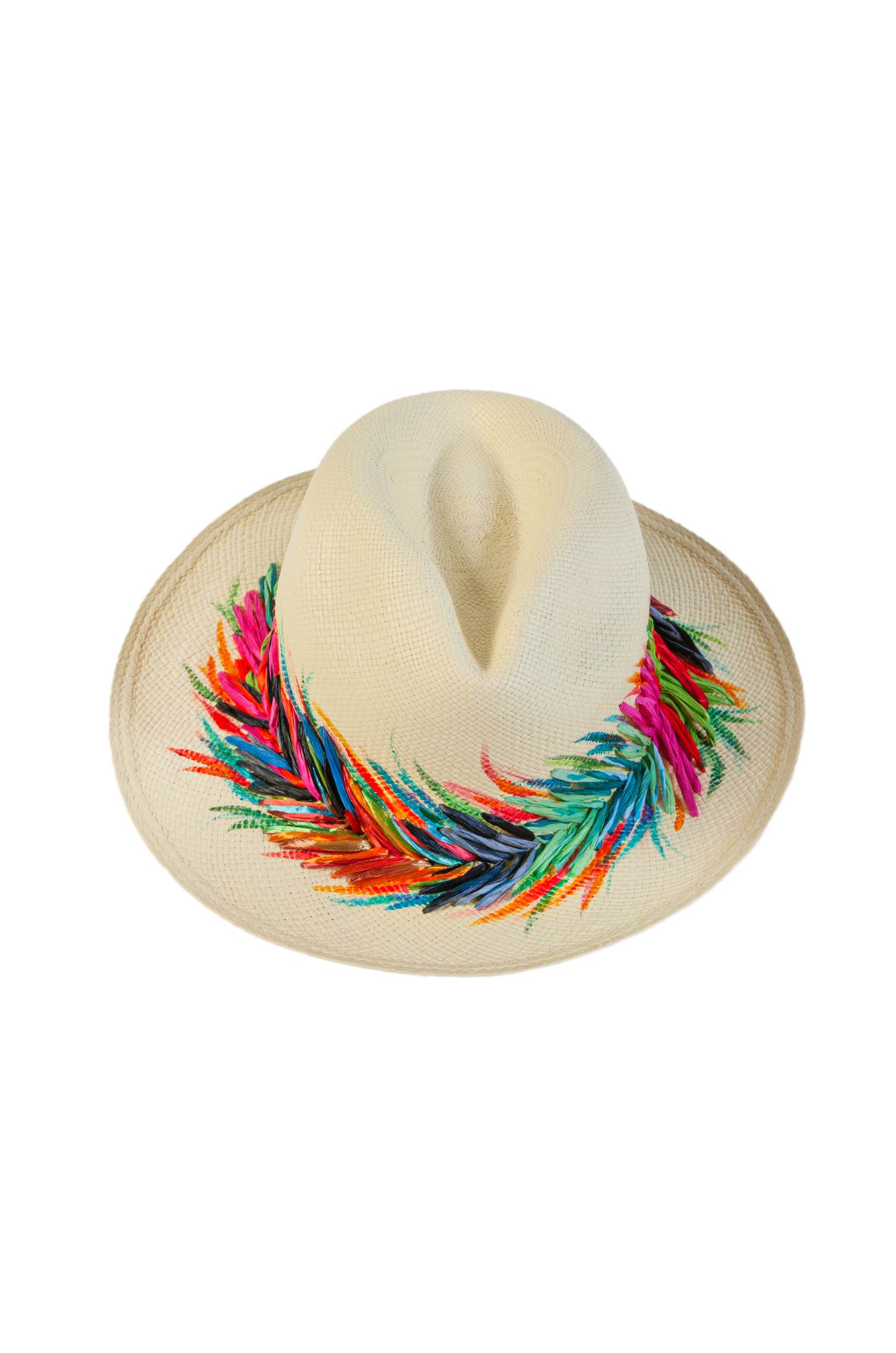 RAINBOW ARROWS PANAMA HAT