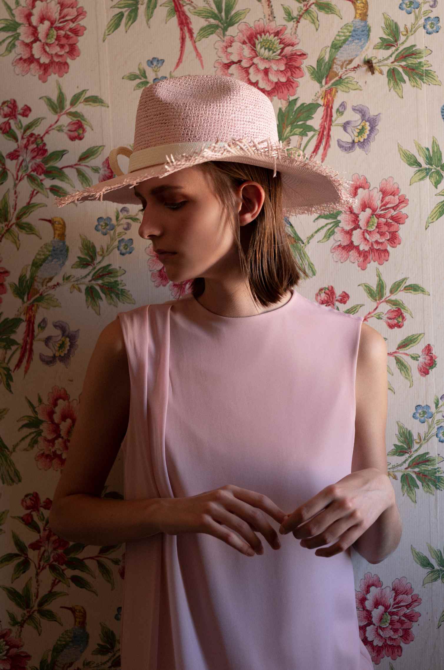 PINK ELEGANCE PANAMA HAT