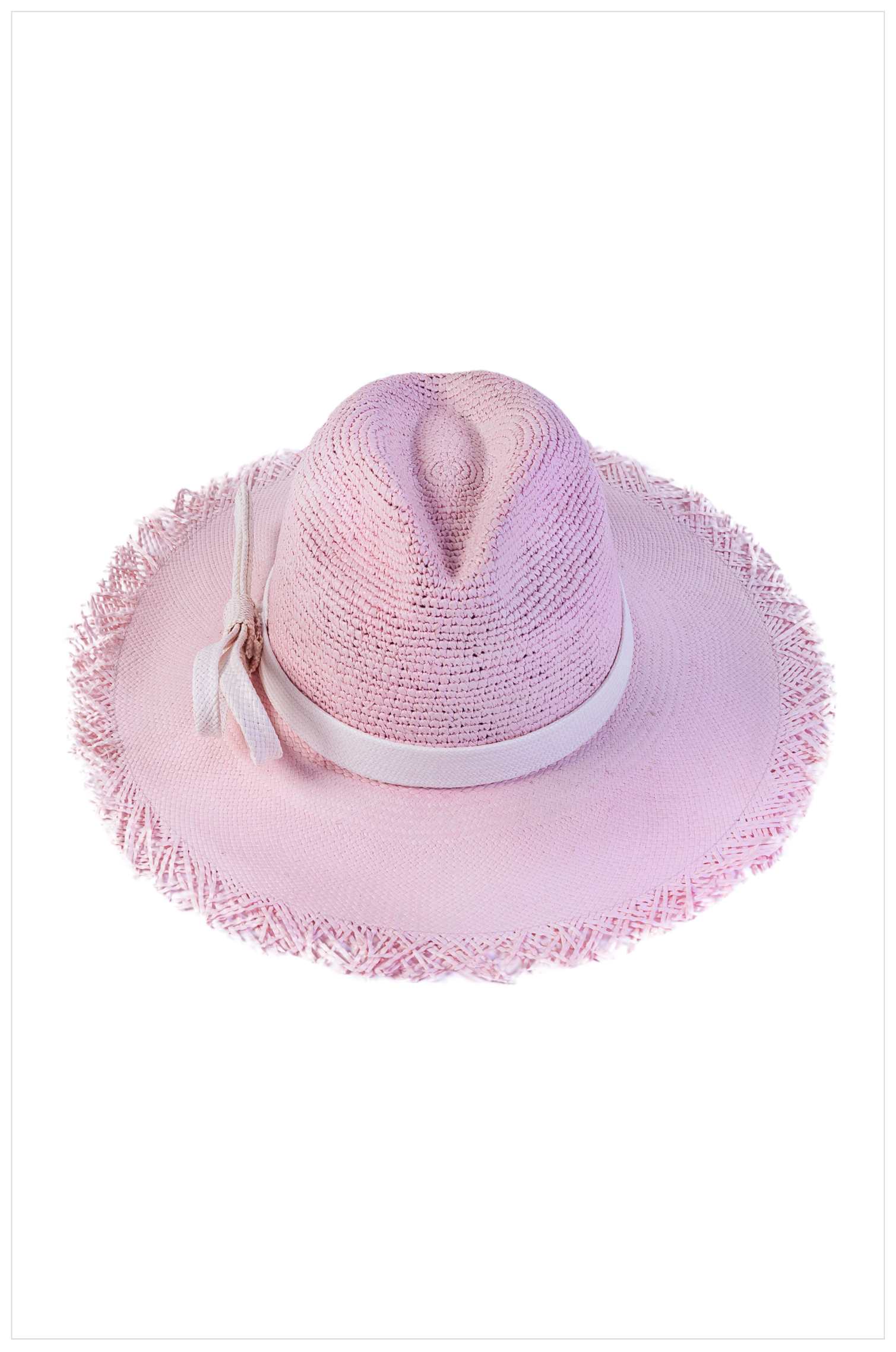 PINK ELEGANCE PANAMA HAT