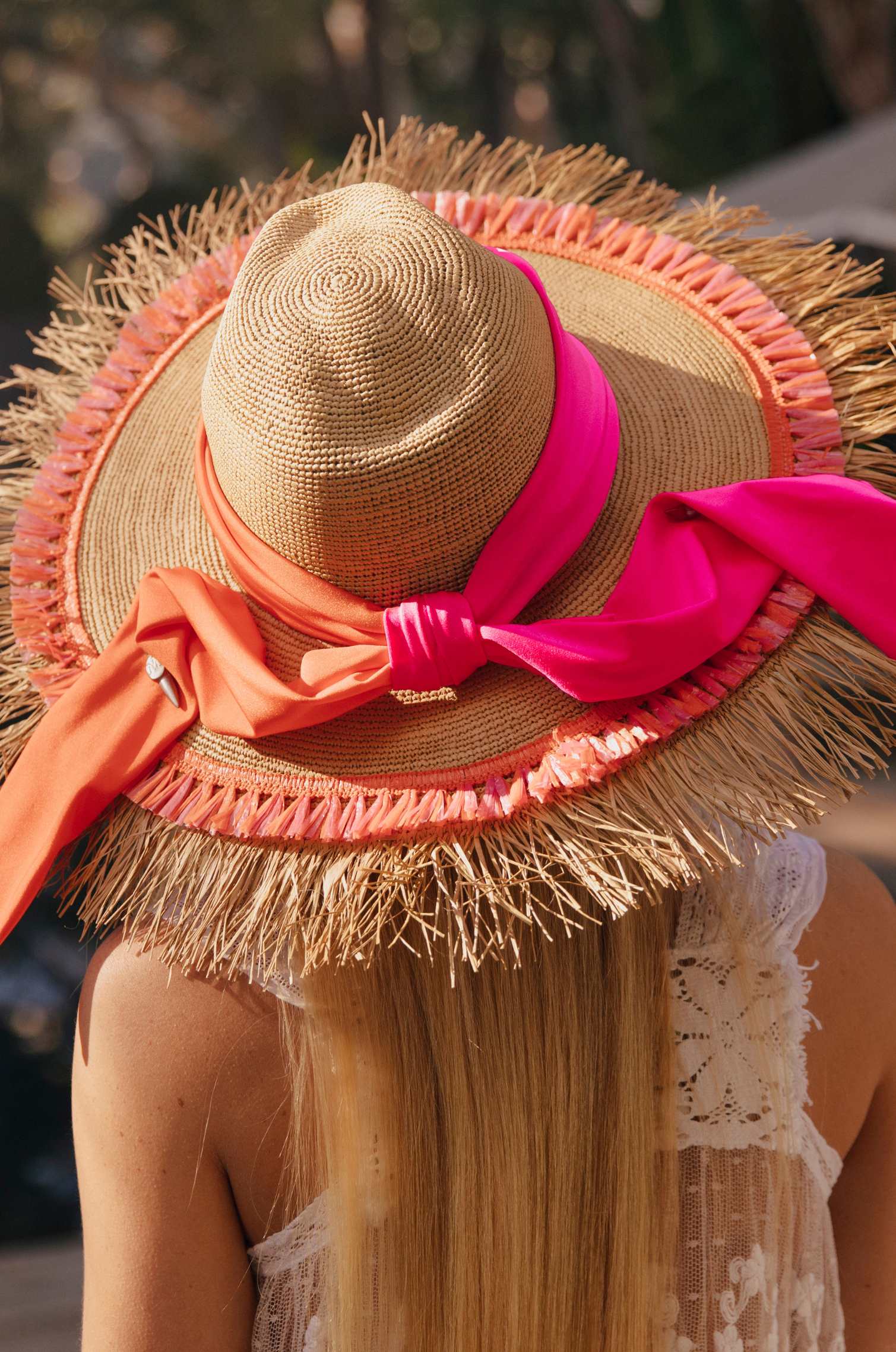 TWISTED SCARF CROCHET PANAMA HAT