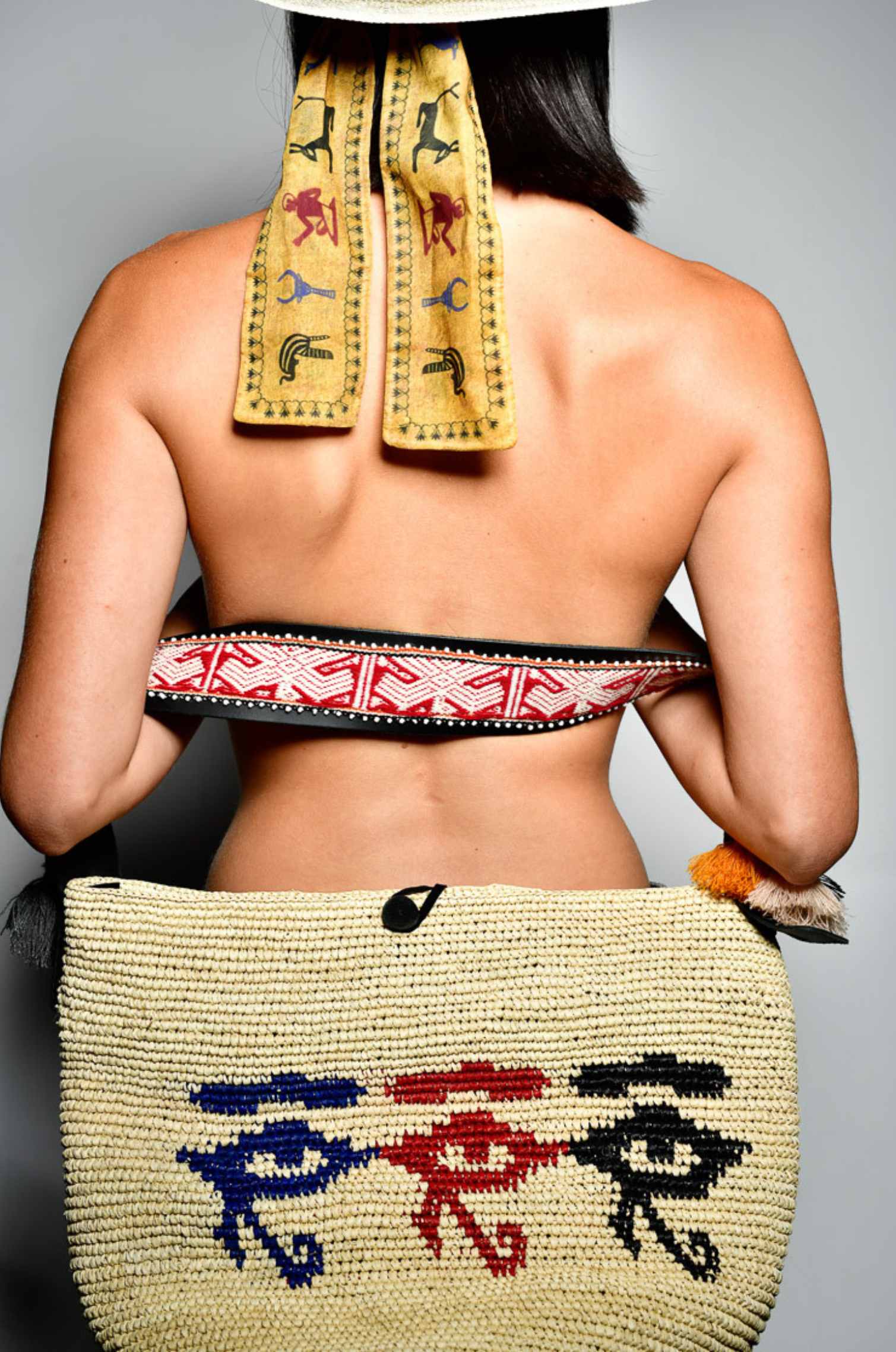 EGYPT LARGE CROCHET PANAMA BAG