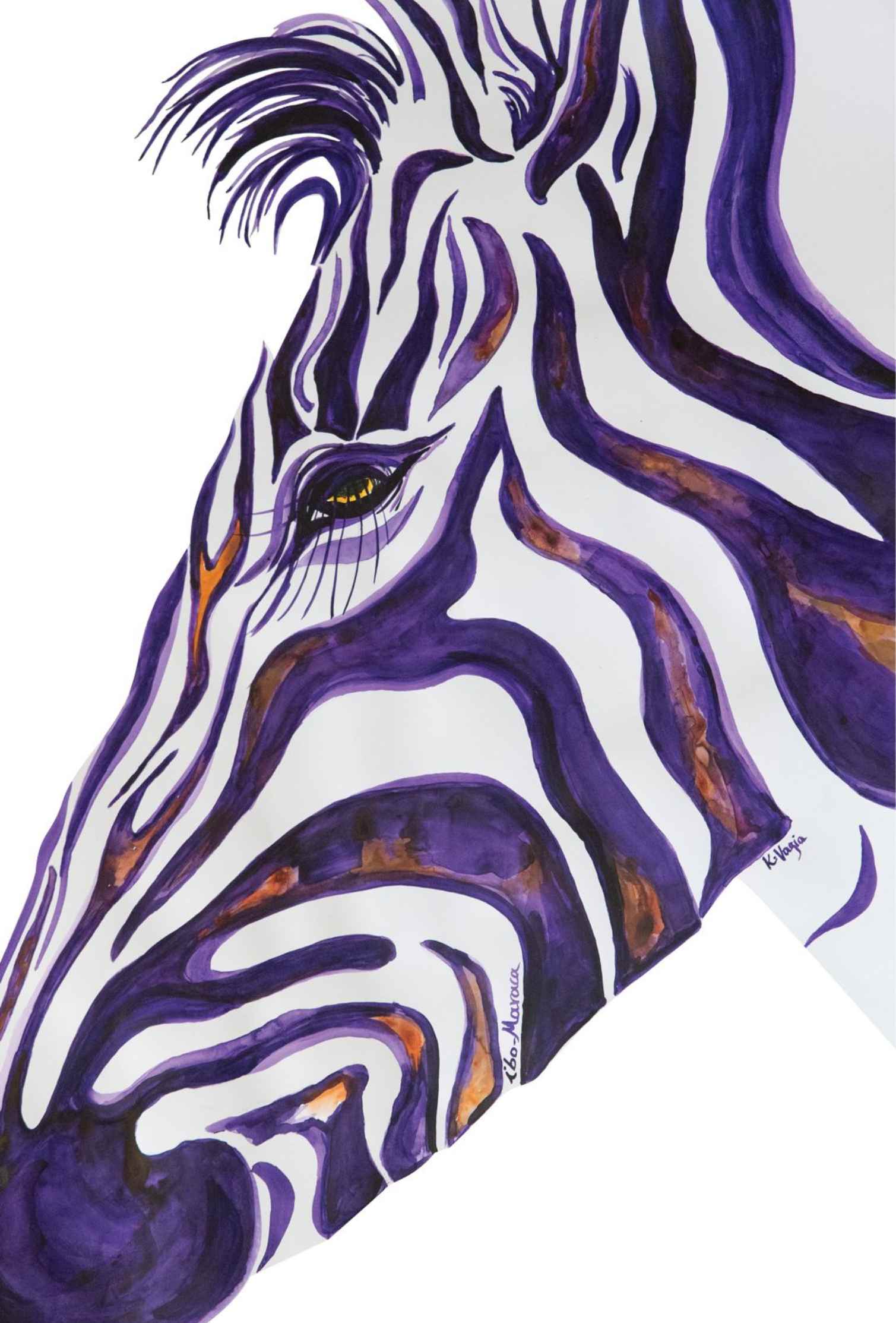 Violet zebra jumpsuit