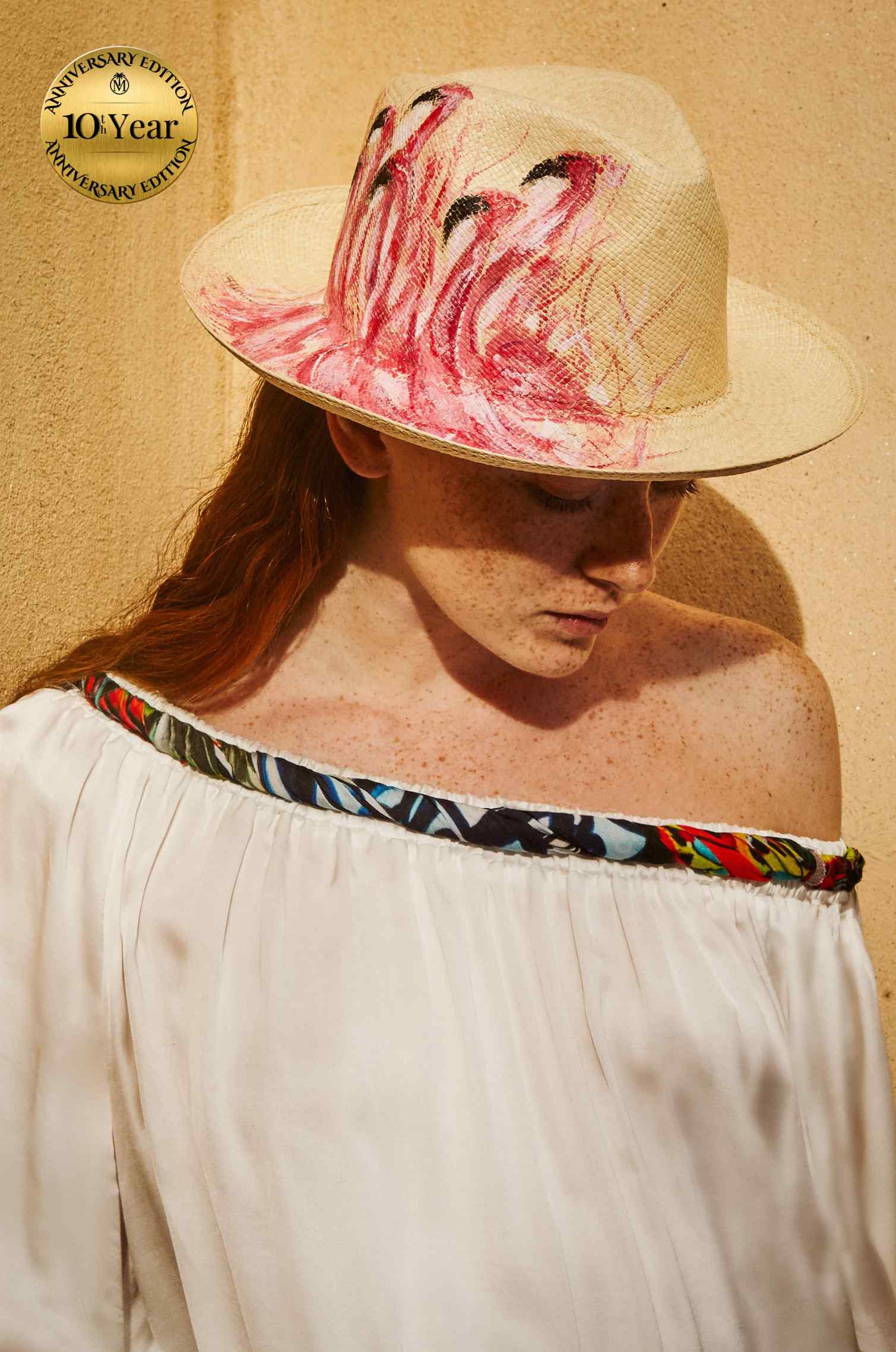 Flamingo dreams Panama hat