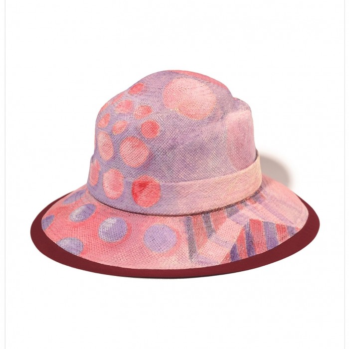 SPOT IN PURPLE 60’s PANAMA HAT