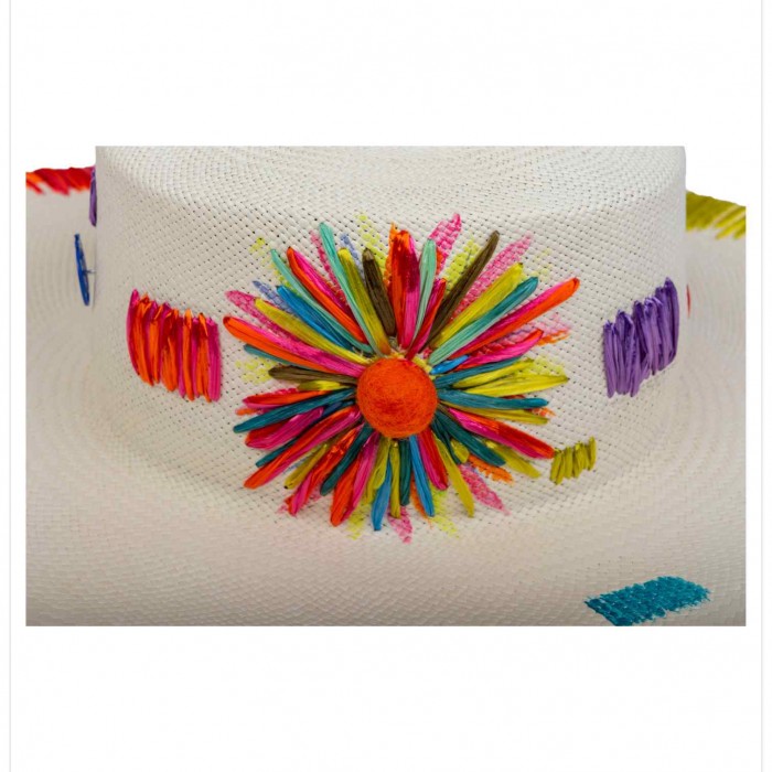 PATCHES PANAMA HAT