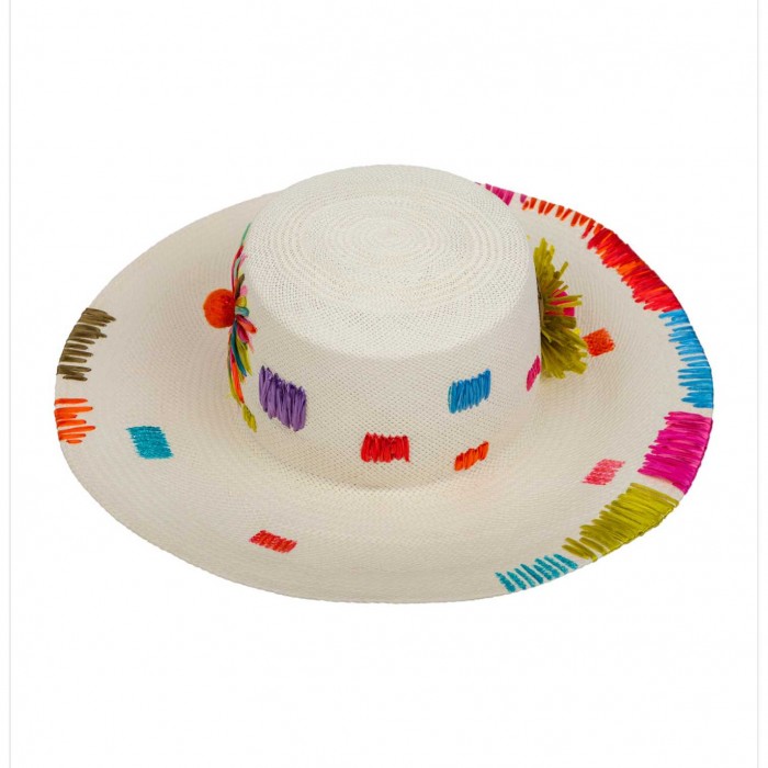 PATCHES PANAMA HAT