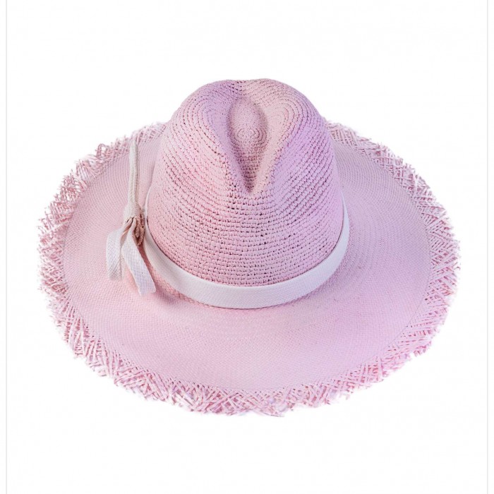 PINK ELEGANCE PANAMA HAT